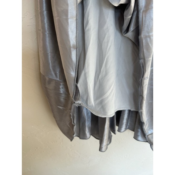 Vintage Y2K XOXO Slip Dress S Fairy Grunge Dainty Prom Formal Lace Silver Party - Picture 6 of 11